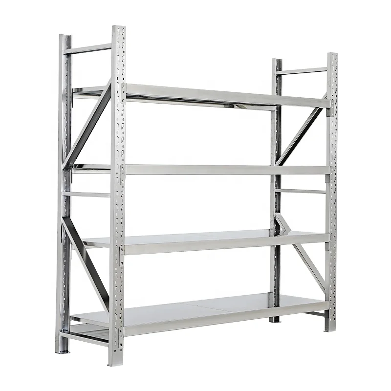 

Factory Hotel Home Kitchen Commercial Shelves Heavy Stainless Steel Shelf Storage Rack Garage Storage Rack Shelf