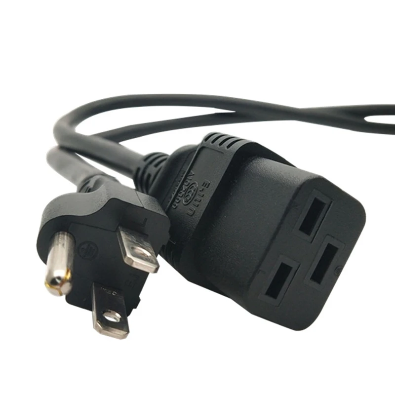 ニューテック US Nema 5-15P - C19 AC電源延長ケーブル Nema 5-15P - IEC 320 C19 電源コード (USプラグ、1M)