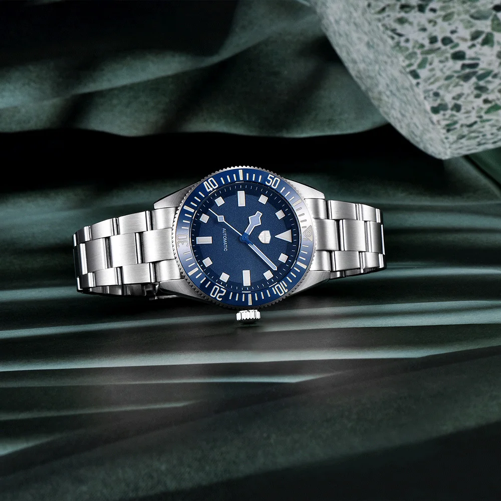 Jam tangan pria Rollstimi 2025 baru, jam tangan otomatis mewah, jam tangan mekanik pria, safir terbaik, baja tahan karat, 10BAR, bercahaya