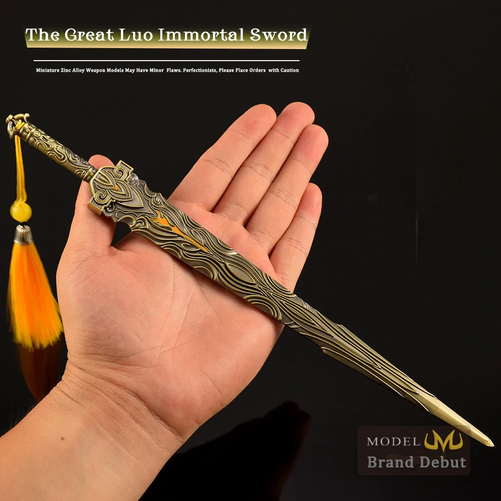 30 cm Perfect World Anime Randapparatuur Shi Hao Zwaard Volledig metalen Ornamenten Decoraties Zwaard Figuur Speelgoed Mes Ambachtelijke Geschenken Collectie