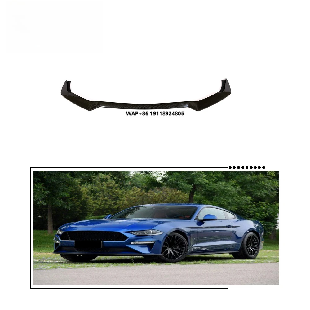

Carbon Fiber Front Bumper Lip for-Ford Mustang GT Coupe 2-Door 2018-2019 (not for Shelby)