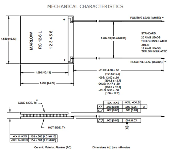 Unidade de Refrigeração RC12-6L 44,70mm X 40,1mm RC12-6L