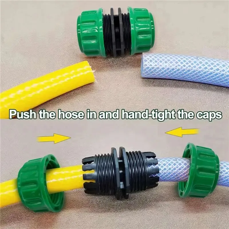 Quick Connect Hose Connector Repair Kit, Water Pipe Extension Joint Fittings, Universal Irrigation Accessories for Garden Drip Irrigation System Installation & Maintenance