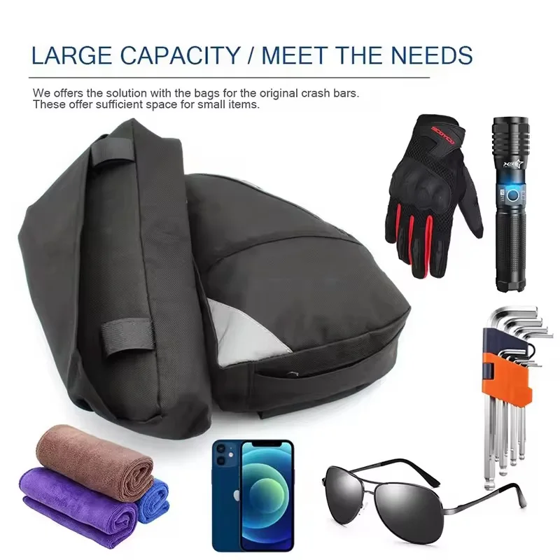 Waterproof Tool Placement Travel Bag For Honda CRF1100L CRF Africa Twin CRF 1100L ADV CRF 1100 L Motorcycle Frame Crash Bars