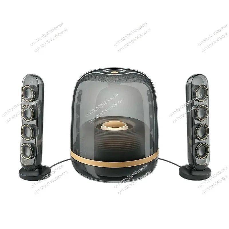 2.1 High-quality Bluetooth speaker Glazed 4 wireless Bluetooth speaker Home desktop audio Voice intelligent digital