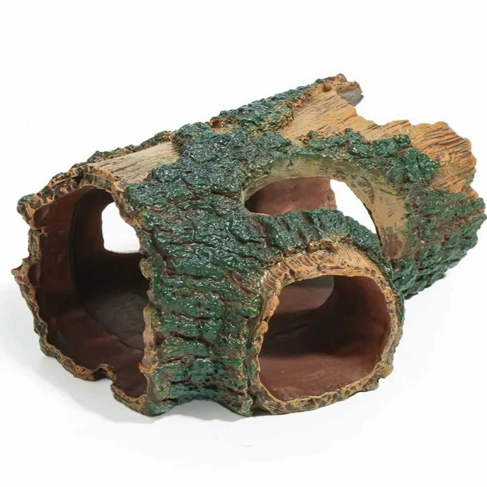 Reptile Sunbathing Terrace Stone Hiding Hole Landscape Decor for Turtle Tank, Climbing Platform for Small Climbing Pets
