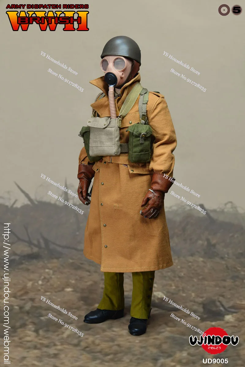 UJINDOU UD9005 1/6 Scale WWII British Army Dispatch Riders Military Hobby Collectible Man Action Figure 12" Full Set Fans Toys