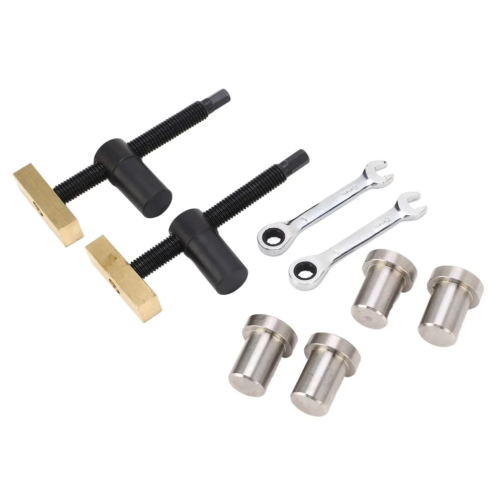 

8pcs Stainless Steel Workbench Clamp Set 20mm Size Fixed Clamp Fixture Fast Clamping Tool Brass Material Woodworking Clamp Tool