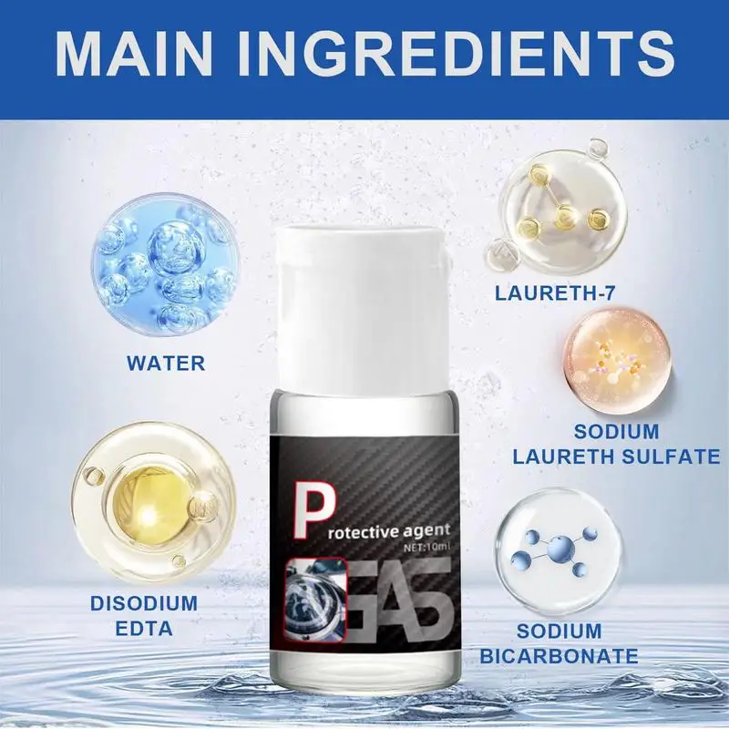 Car Lights Cleaner 10ml Headlight Lens Restorer Deep Cleaning Multi-functional Vehicle Detailing Product For Daily Maintenance - Image 2