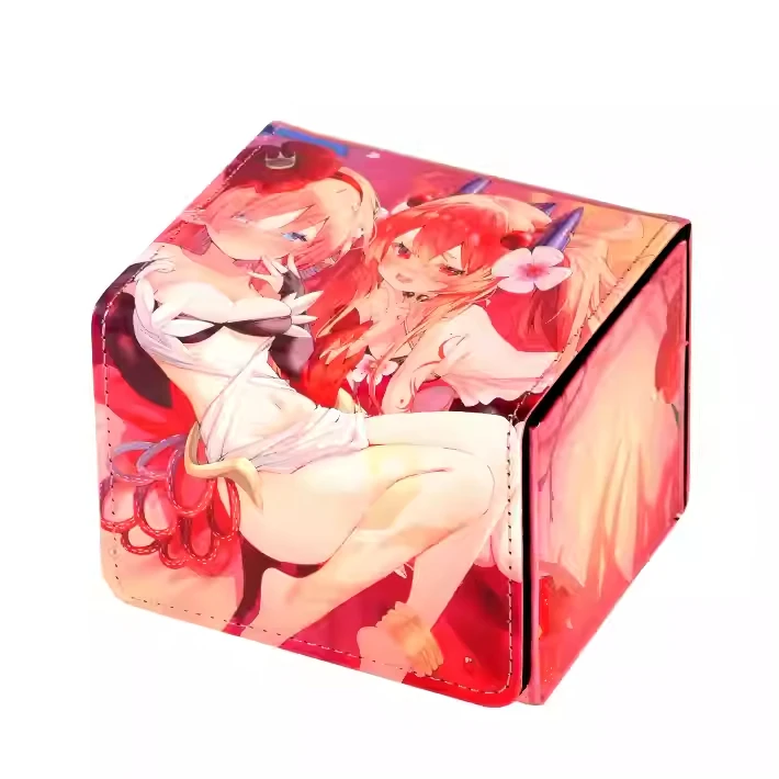 Diy Yu-Gi-Oh! Deck Box Kaart Opbergdoos Zelfgemaakte OCG Traptrix Atypus Sera Flip Deck Case Kaart Opbergdoos Leer