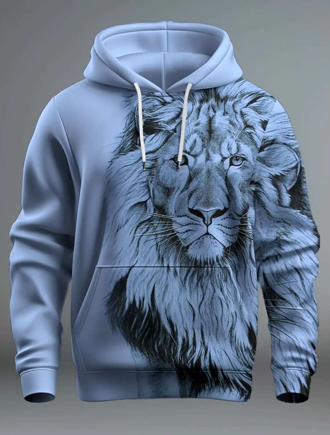 

New graphic Lion Men fashion 3D printed hoodie Street hoodie Long sleeve hoodie print pocket plus size hoodie sweatshirt