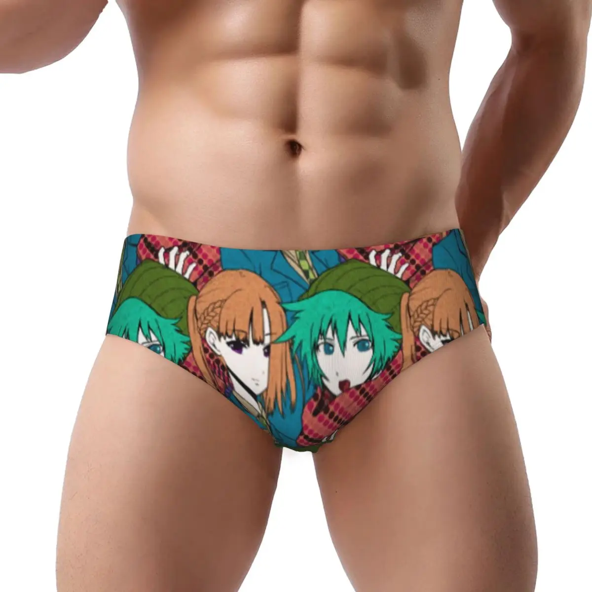 

Мужские трусы Shin Tsukimi Your Turn To Die Hat, мужские трусы, мужские стрейч YTTD, нижнее белье в стиле аниме, трусы