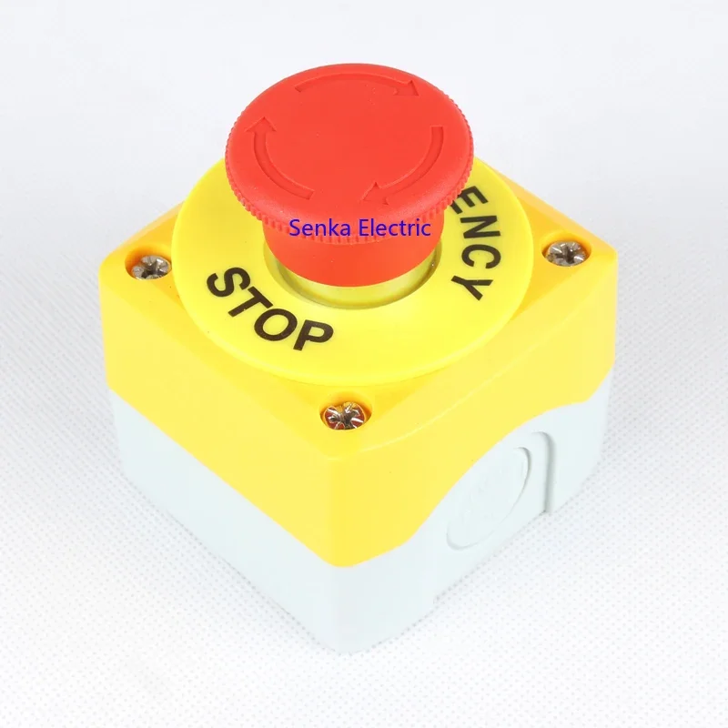 Waterproof Emergency Button Switch Box Rain Proof Mushroom Elevator Lift Ladder Security Stop Switch