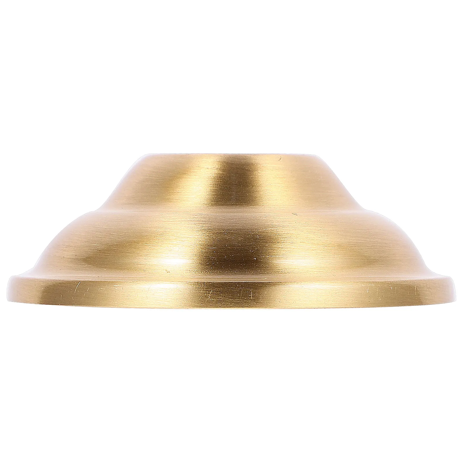 

Metal Cover Pendant Lamp Brass Holder Cups Retro Decor Wall Ceiling Light Bases Finial Chandelier Lighting Sturdy Material Flat
