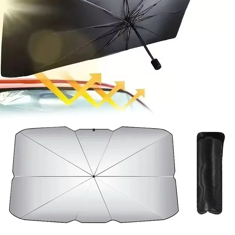

Car Front Windscreen Sunscreen Heat Insulation Umbrella Folding Car Sunshade UV Car Heat Protection