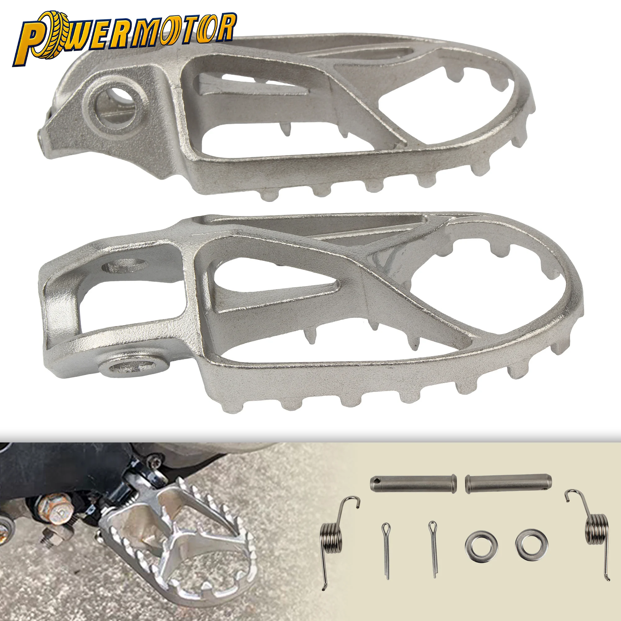 

For KTM Husqvarna Gas Gas Motocross Foot Pedals Peg Footrests Stainless Steel Footpeg Rests Dirt Bike Motorcycle Accessories