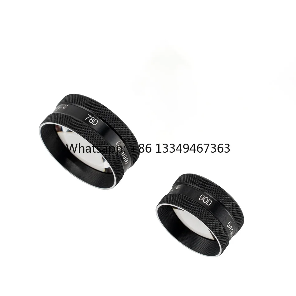 Optical  Manual Power Source 90D 75D 20D Aspherical Retinal Lens for Slit Lamp Examination