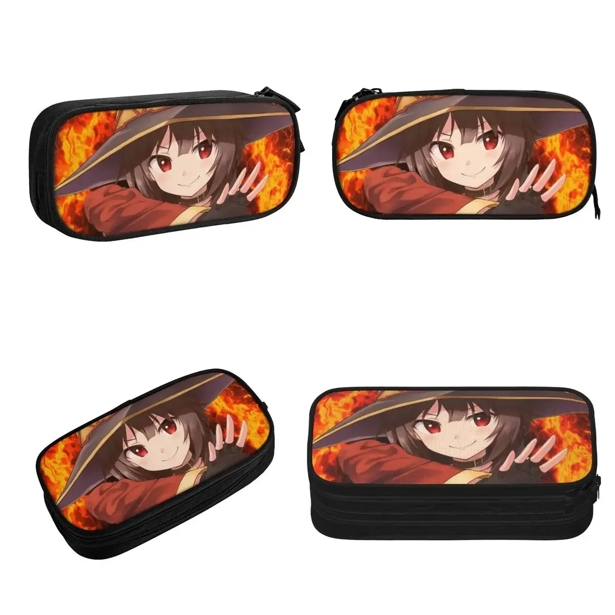 Konosuba! - Megumin Pencil Cases Large Storage Pen Bags Pen Box Pencil Pouch For Boys Girls Students Stationery School Office