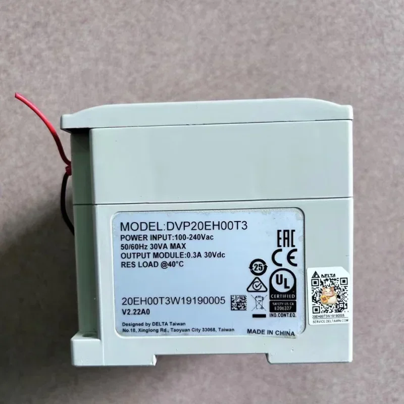 Módulo PLC de segunda mão DVP20EH00R3 testado OK e enviado quicklyse