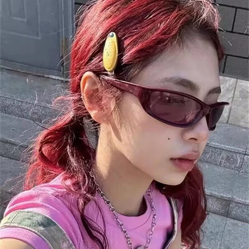 New Y2K Sunglasses For Men And Women Sports Cycling Punk Glasses Women Trendy Street Styling Eyewear Men Fashion Shades