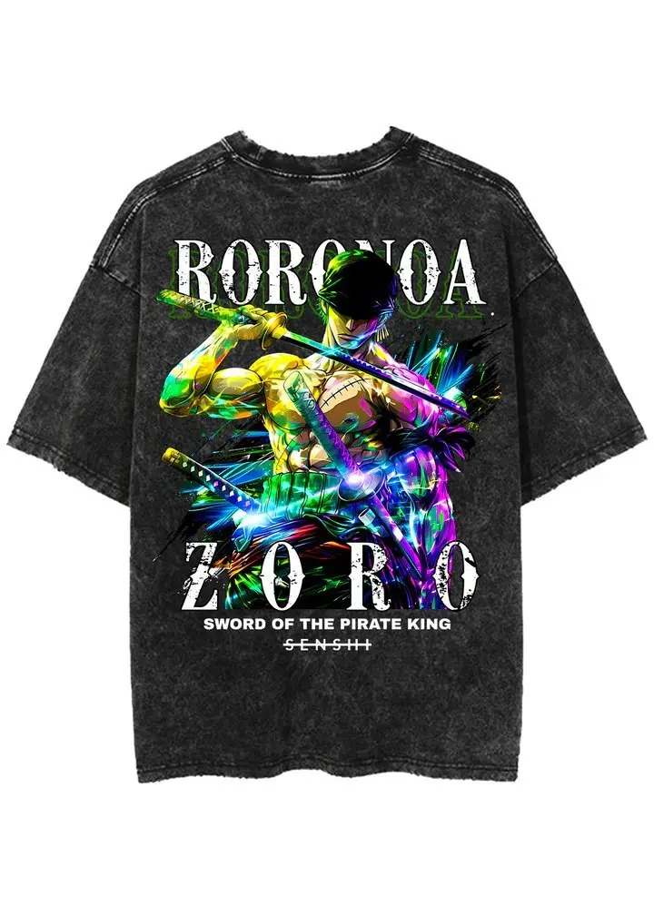 

Цельная футболка Zoro Nami в стиле аниме для мужчин и женщин, хлопковая винтажная футболка с коротким рукавом, уличная одежда, повседневные летние футболки, новые топы с графическим принтом