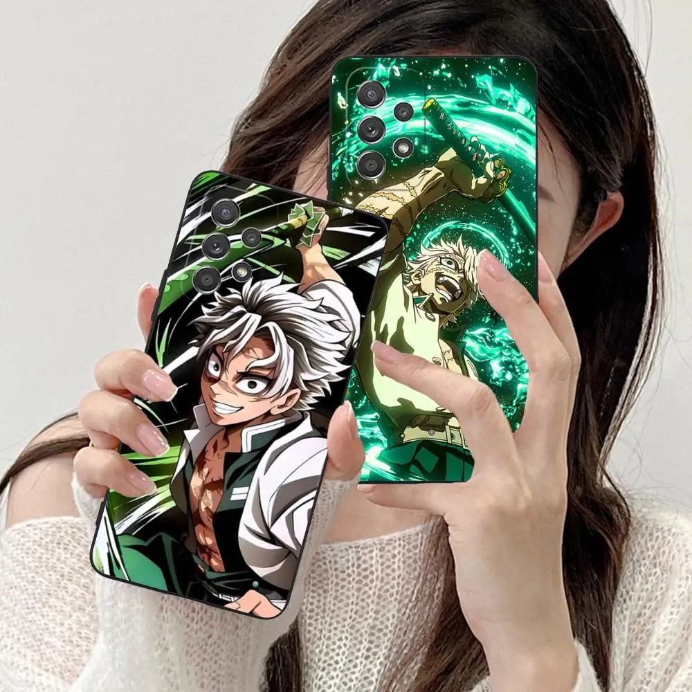 

Чехол для телефона Demon Slayer Sanemi для Samsung Galaxy A73 72 71 70 56 55 54 53 52 36 35 34 23 16 15 5G Цветной защитный смартфон