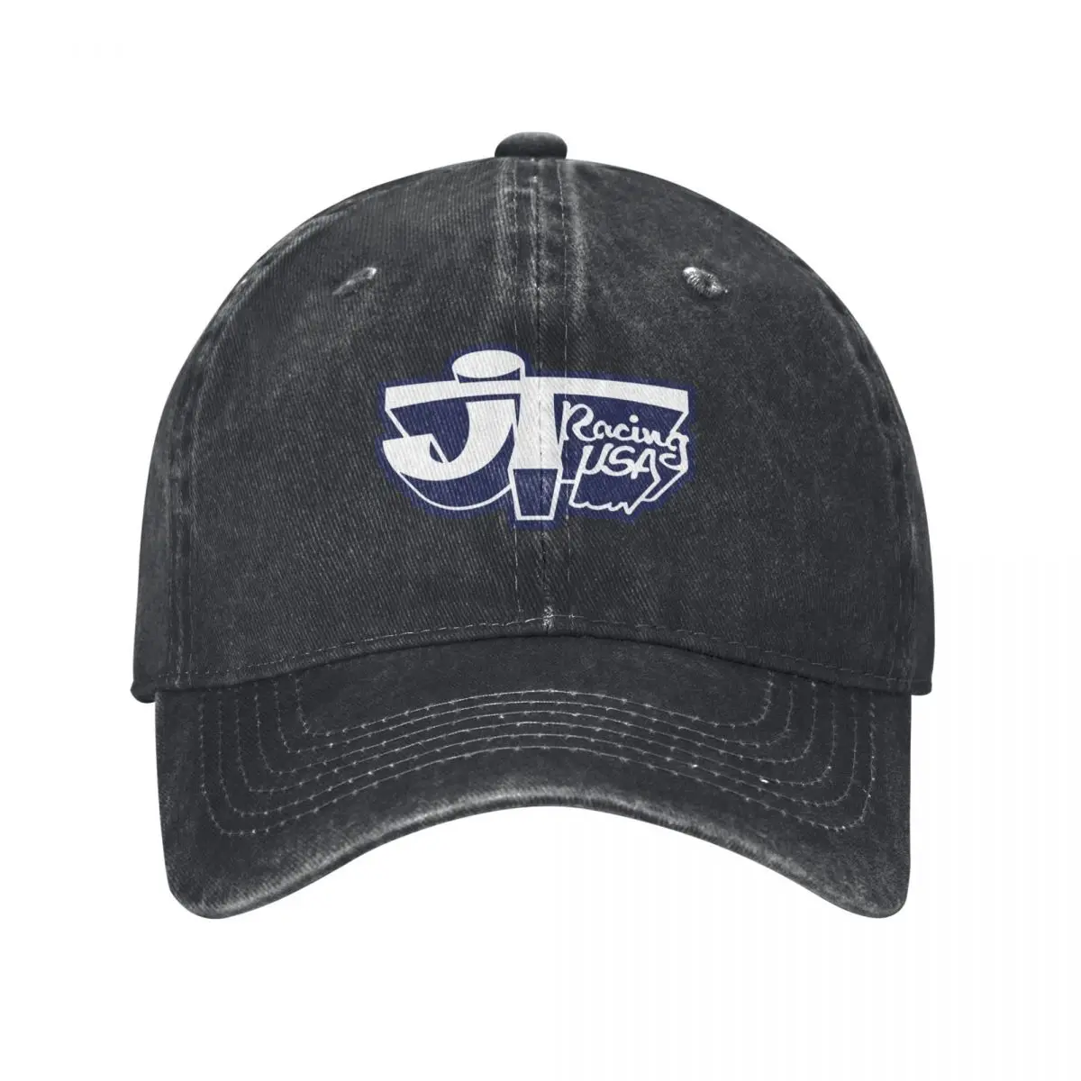 JT Racing USA WHITE/BLUE- Old School BMX Baseball Cap derby hat Trucker Cap Golf Wear Beach Bag Women Hats Men's