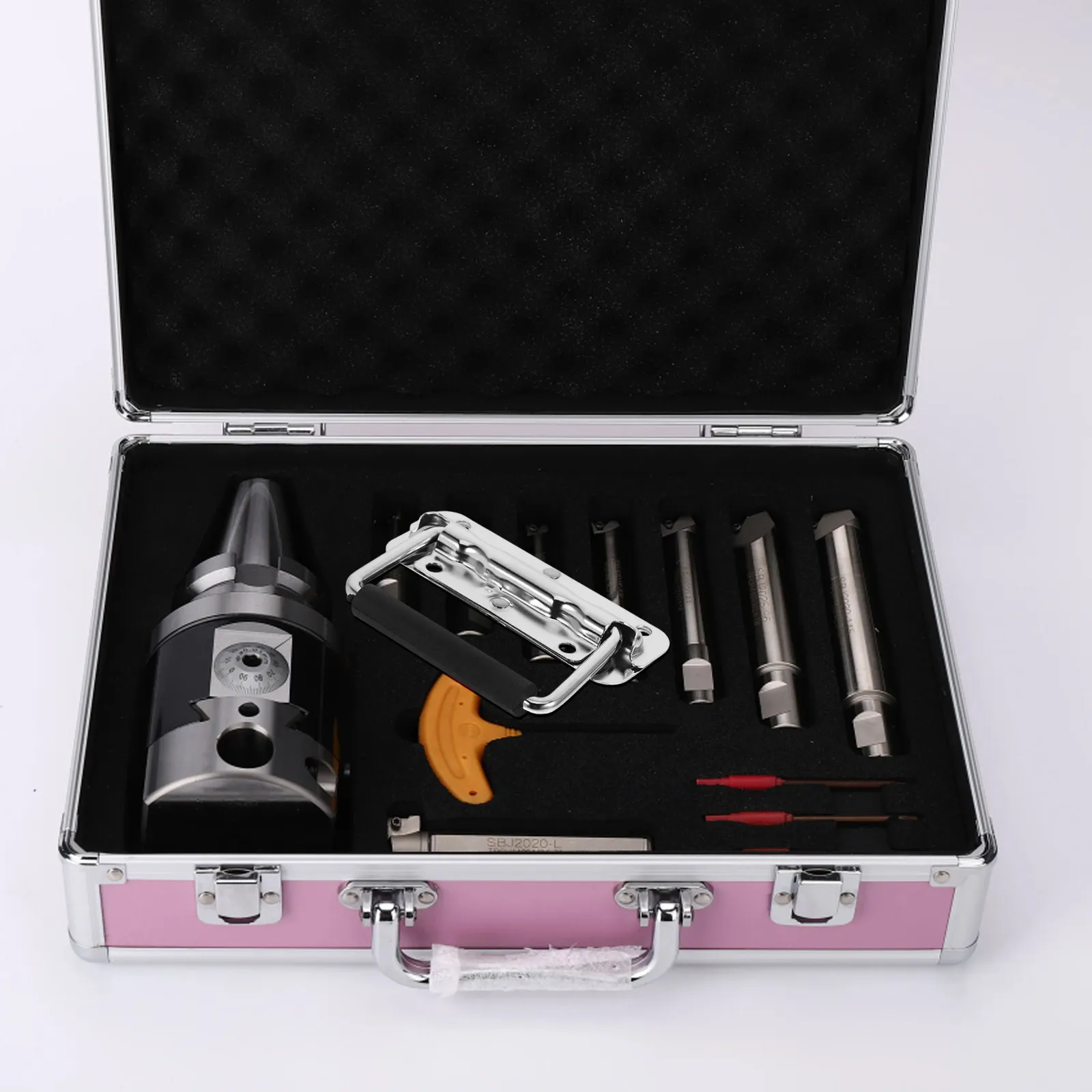 4pcs-stainless-steel-spring-loaded-folding-toolbox-handles-heavy-duty-chest-case-pull-handle-ergonomic-grip-tool-storage