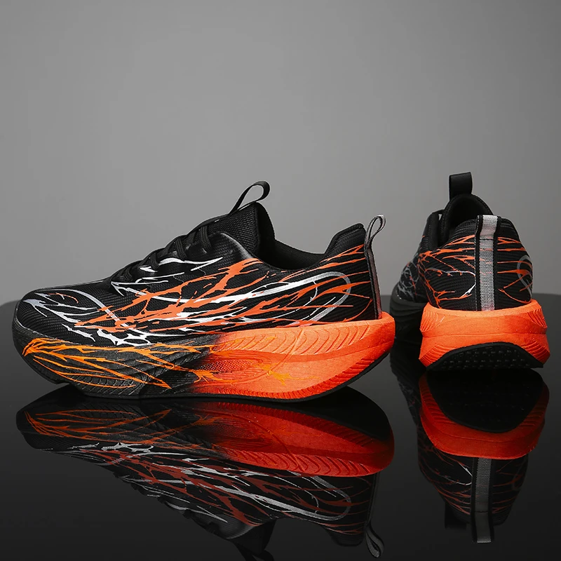 

﻿ Men Casual Sports Running Shoes Carbon Board Marathon Training Breathable Women's Jogging Athletic Nonskid Walking Sneakers