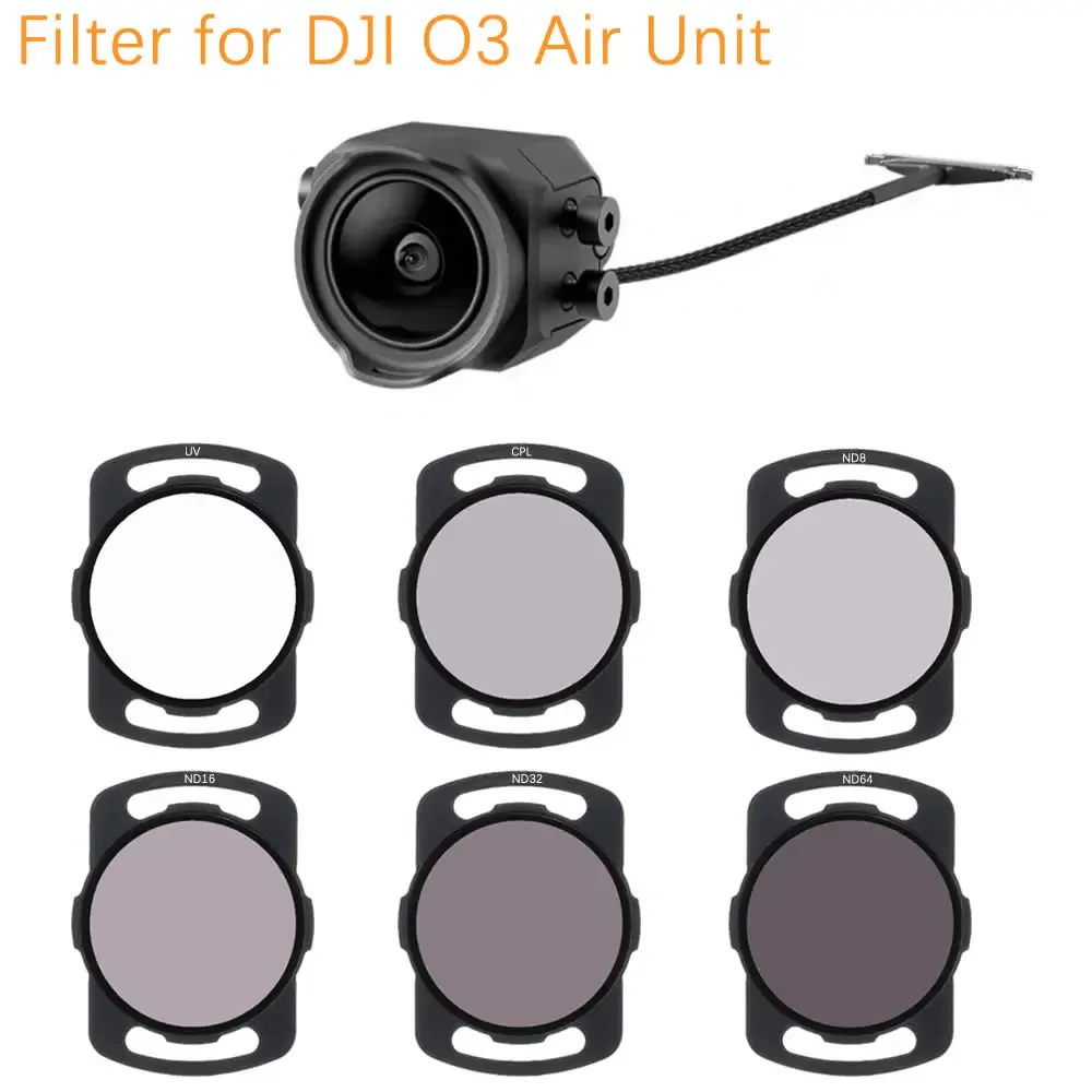 

Aluminum Alloy Filter Set O3 Air Unit Filter Camera Optical Glass ND8/16/32/64 CPL Polarizer Filters Accessoires