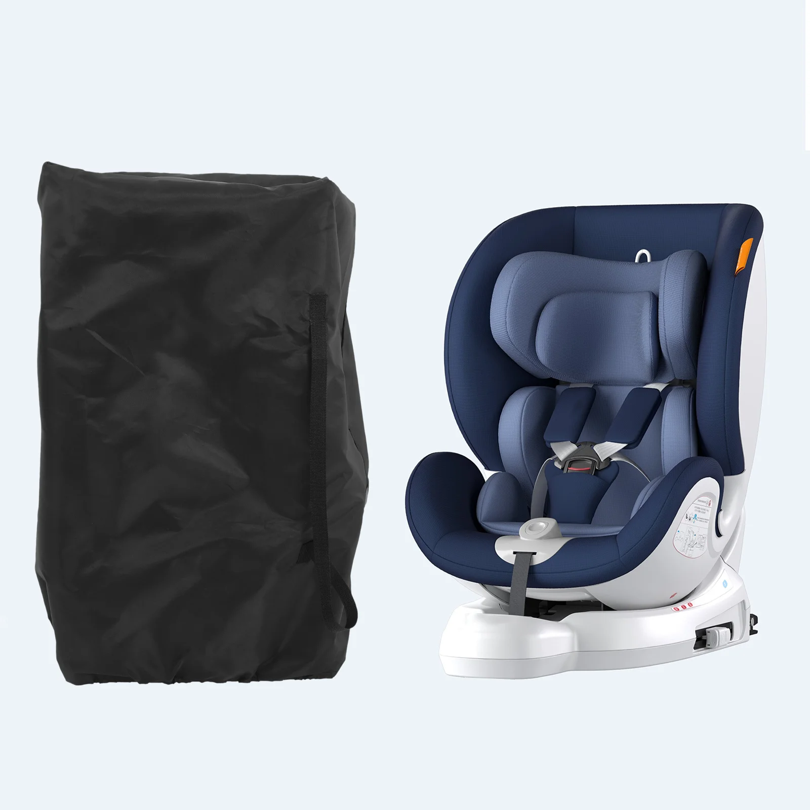 حقيبة سفر لعربة الأطفال من قماش أكسفورد، حقيبة تخزين قابلة للطي لغطاء عربة الأطفال على شكل طائرة