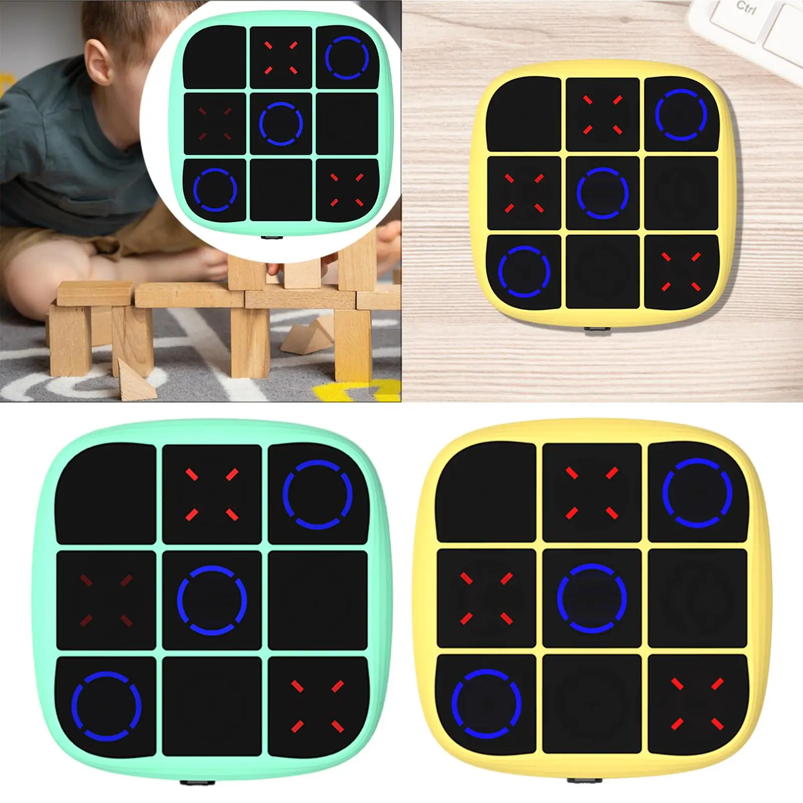 Electric Tic TAC Toe Game Strategy Games Brain Teaser XO Games for Children Kids Adults Family Night Living Room Holiday Gifts