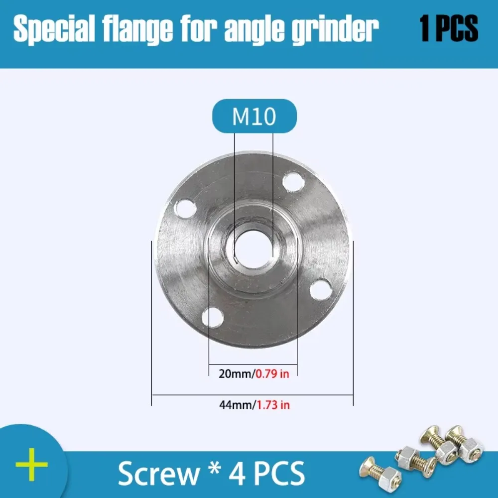 M10/M14/M16 Angle Grinder Flange Plate Round Plate Metal Grinder Disc Backing Plate Secure Clamping Disc Positioning