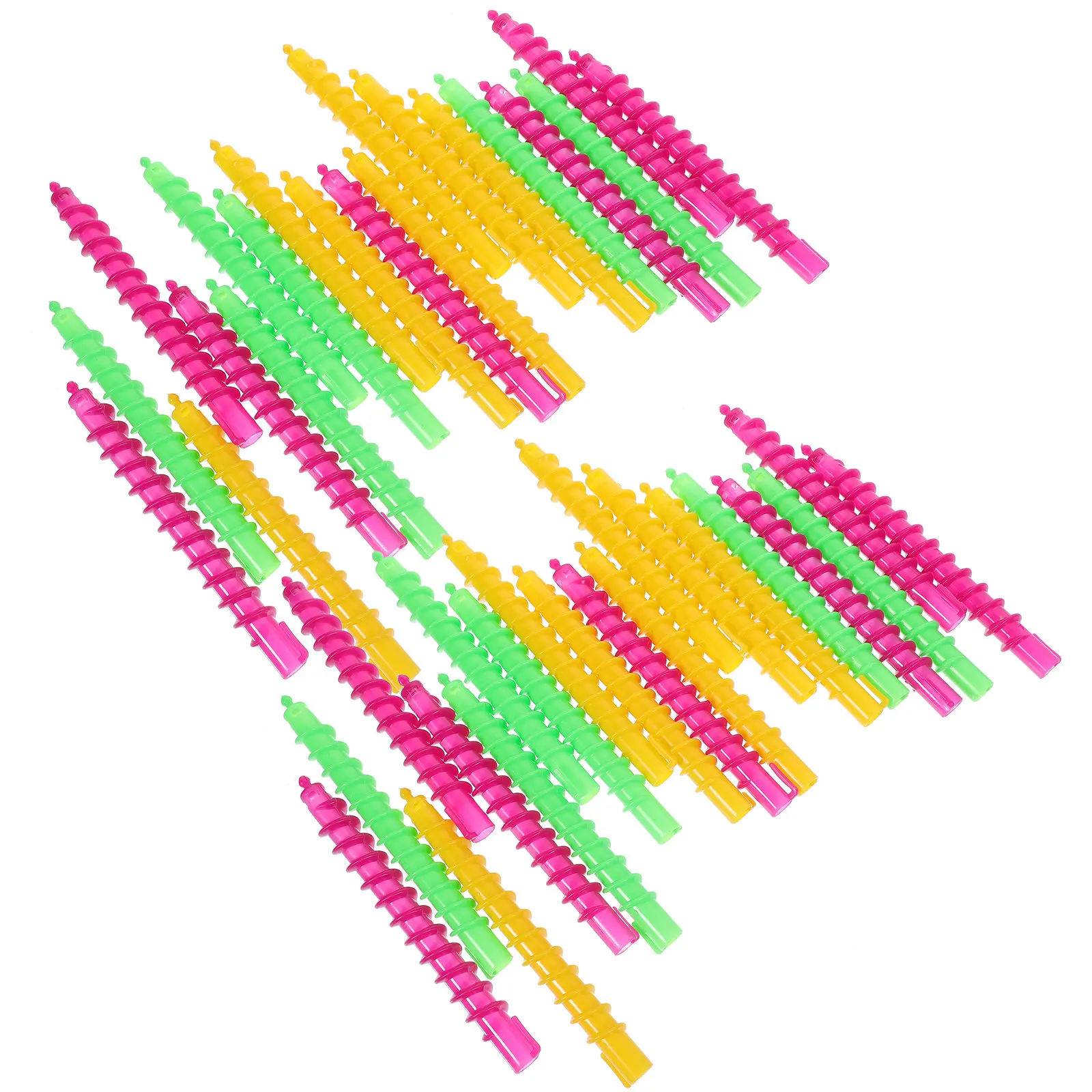 

100Pcs Spiral Hair Perm Rods Spiral Curling Rods Salon Hairdressing Tools Hair Curlers Home Perm Kit Curling Rod