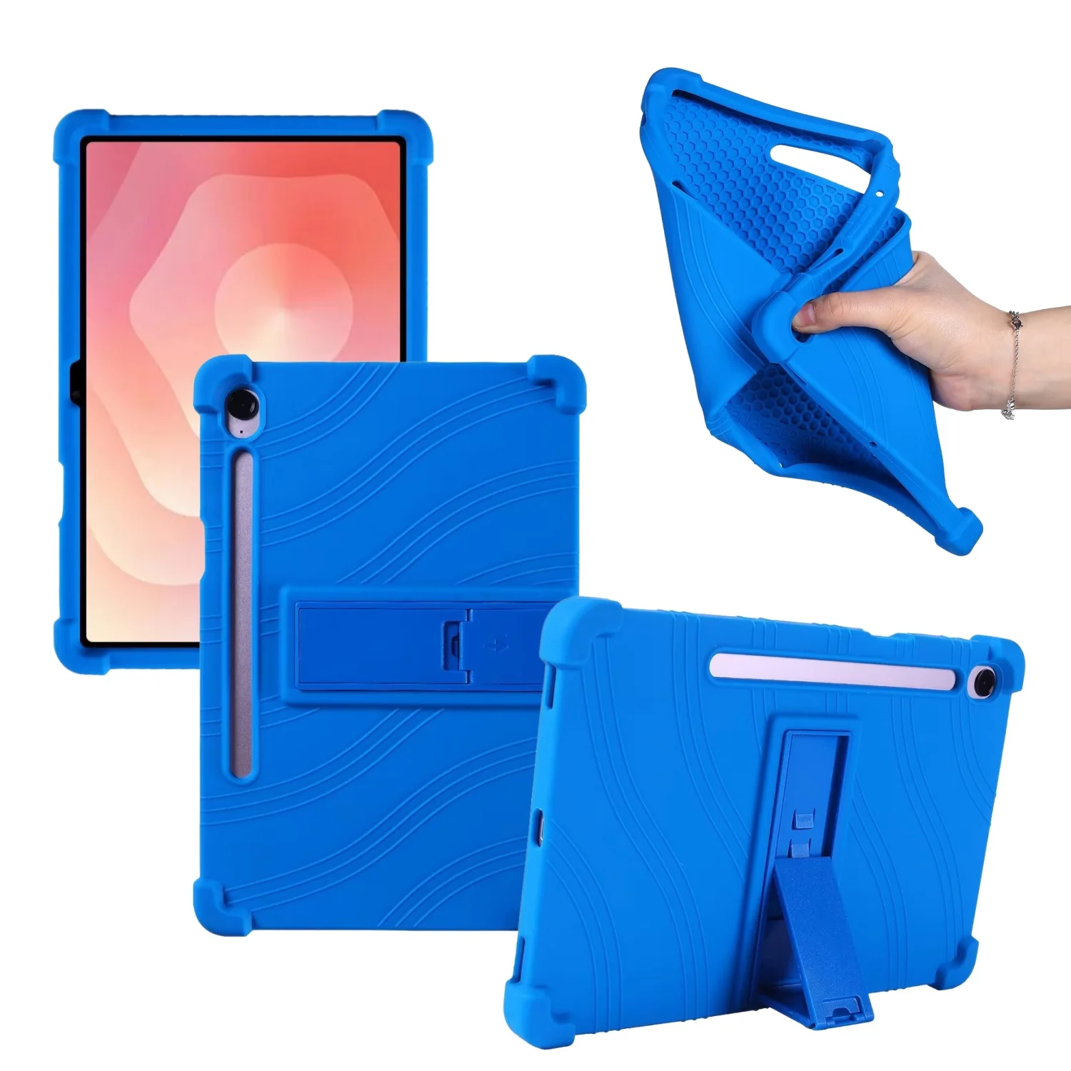 

Kids Safe Cover for Samsung Galaxy Tab S11 Case 11-inch SM-730/736 Soft Silicone Shockproof Multi-Angle Stand Protective Shell