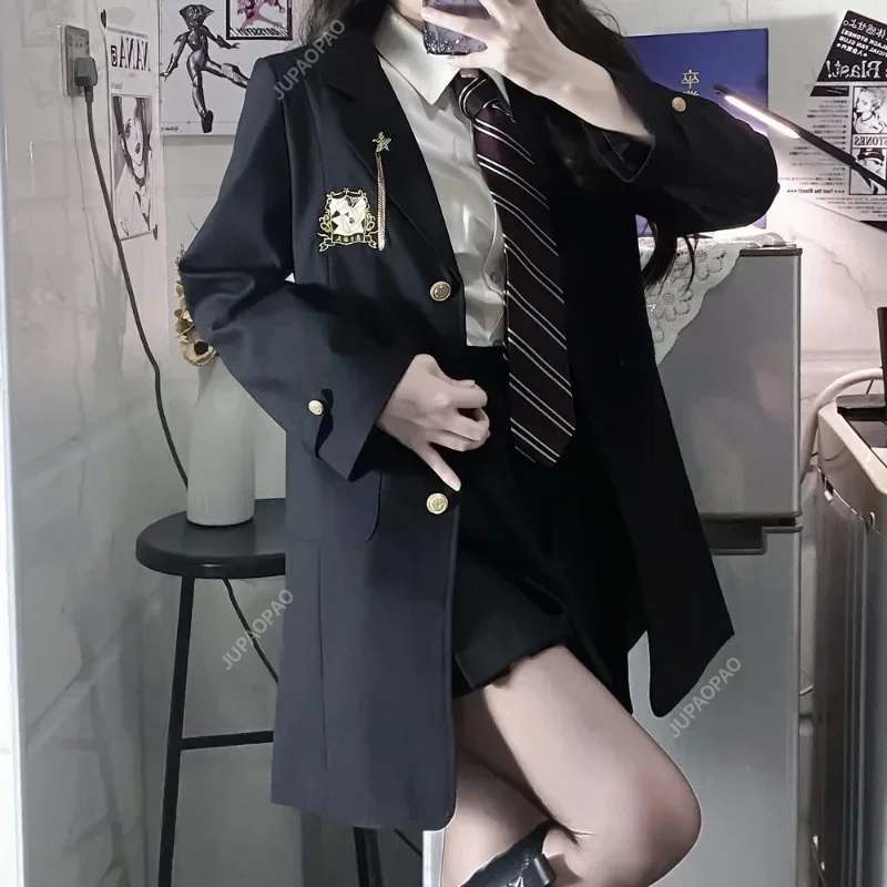 Giacca blazer nera Giacca da donna monopetto con ricamo alla moda di alta qualità Giacca da donna casual da ufficio formale