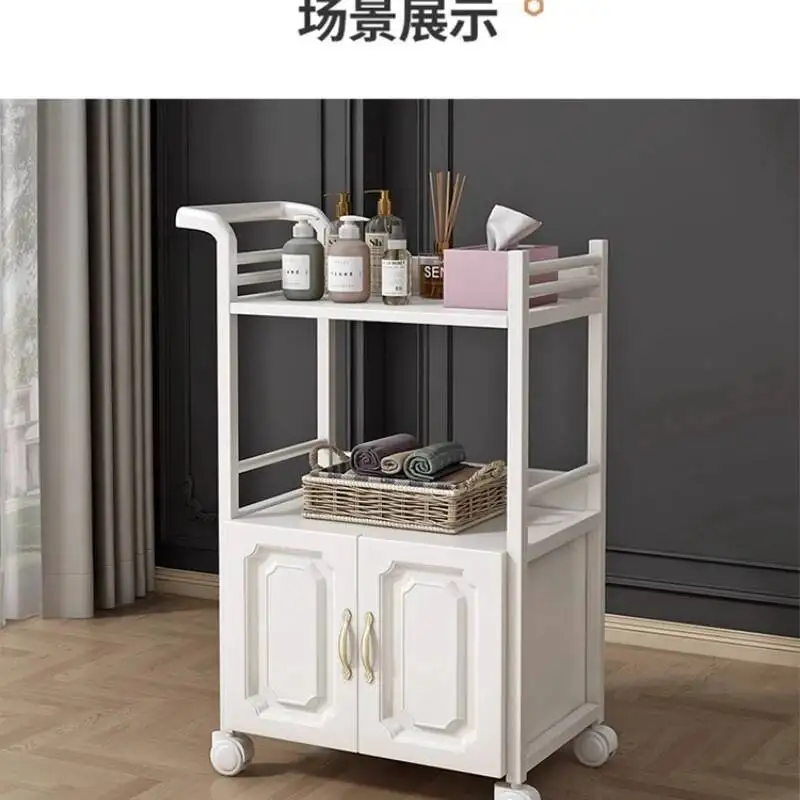 عربة صالون تجميل كبار ضوء فاخر أداة التجميل عربة صالون طبي أثاث عربة تخزين خاصة