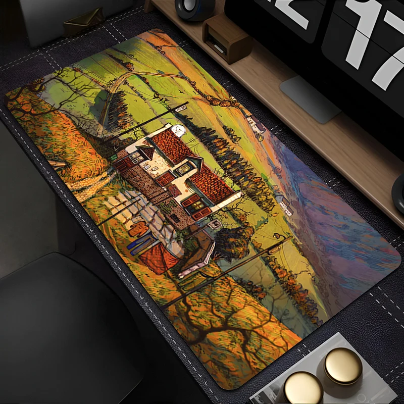 

Anime Scenery Mousepad HD Printing Computer Gamer Non-slip Mouse Pad Laptop Cartoon City Kawaii Keyboard Pad PC Gaming Desk Mat