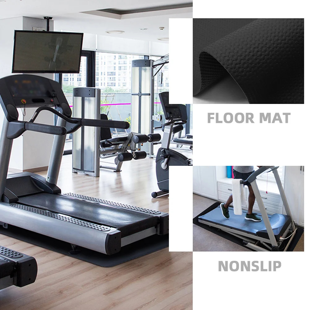 

Treadmill Mat for Carpet and Hardwood Floors Non Slip Soundproof Exercise Equipment Pad Nbr Material Gym Floor Mat for Treadmill