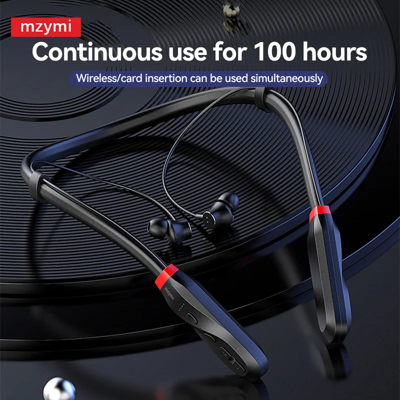 mzymi I35 200 Hour Play Wireless Earphone Sport Bluetooth Neckband Headphone Stereo Running In Ear Headset With Mic For XIAOMI