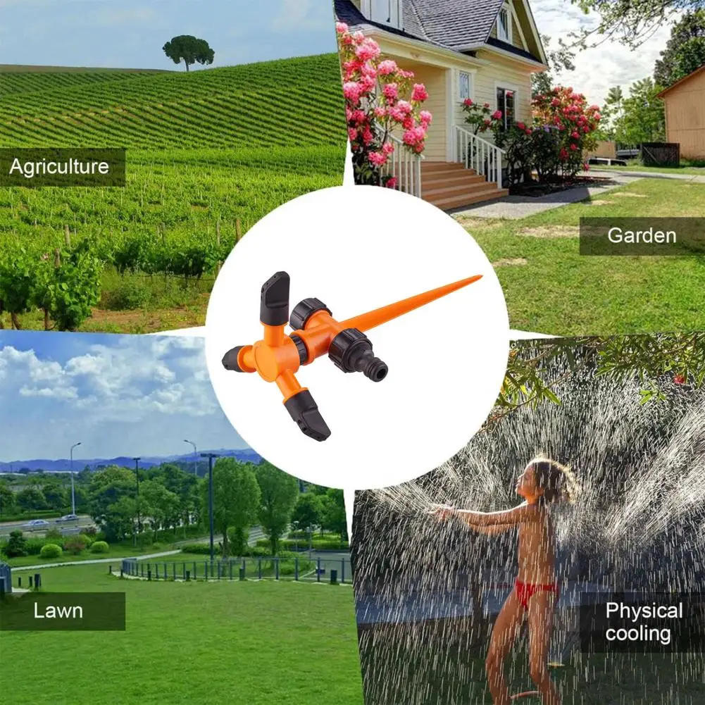 Durable Abs Material Sprinkler Spraying Distance Control Sprinkler 360 Degree Rotating Garden Sprinkler for Area for Plant