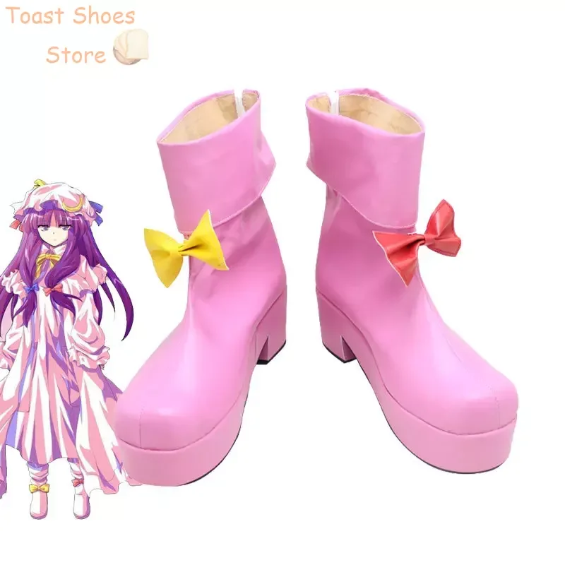 

Patchouli Cosplay Shoes PU Leather Shoes Halloween Boots Anime Cosplay Props Costume Prop