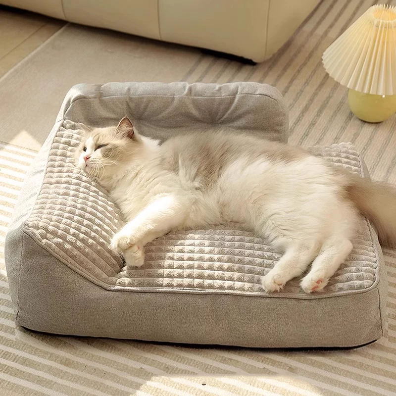 

Hiding Cheap Lounger Waterpro Cat Bed Cardboard Warm Cushion Cat House Soft Interior Cama Para Gato Cats Accessories Pets