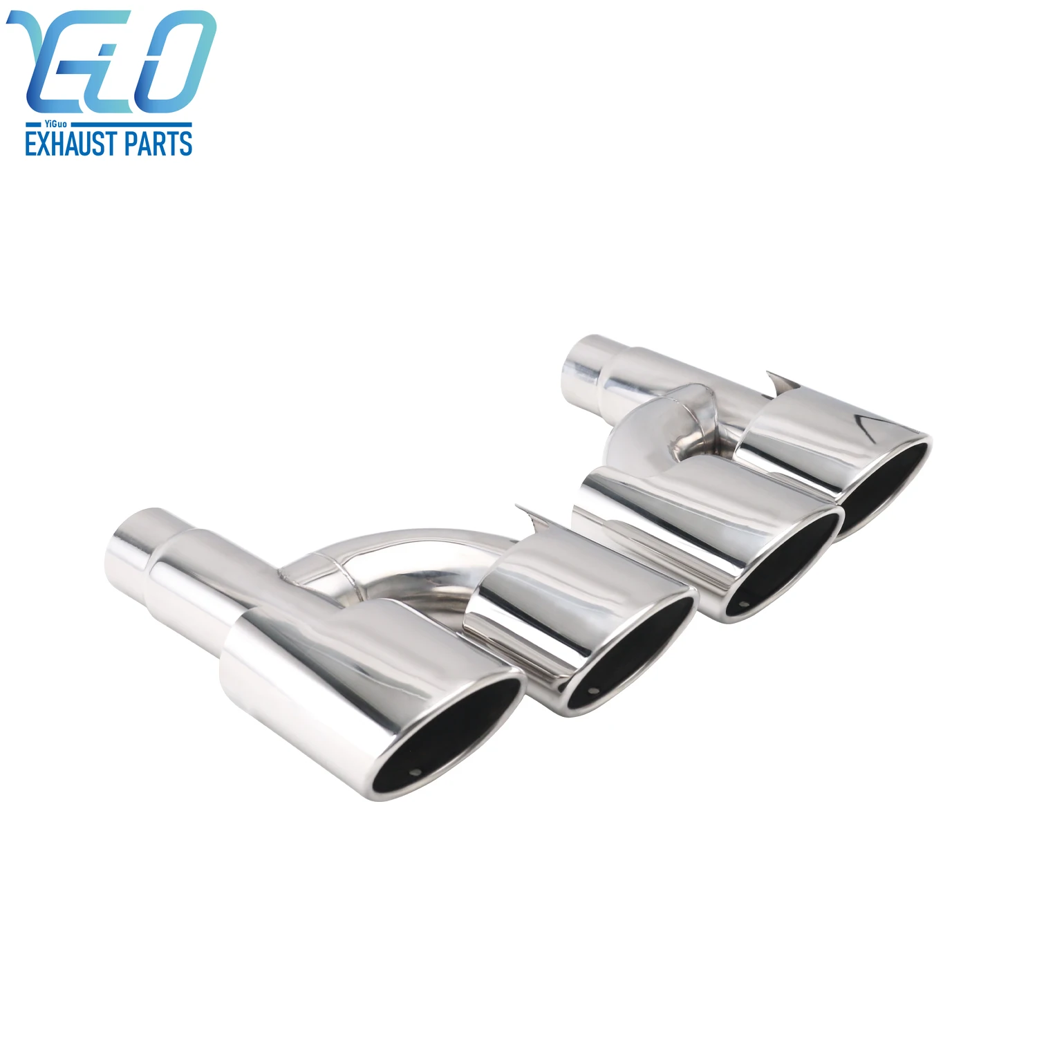 

Stainless Steel 304 chrome Exhaust tail Pipe Muffler Tip 57mm Dual Tailpipe for W204 W208 W212 e63