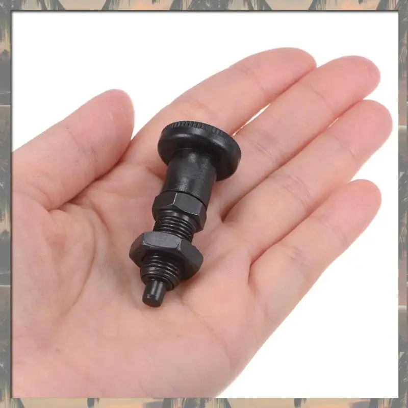 A70U Nieuwe 3 Stuks Push Fit Bal Neus Lente Plunger M10x1 draad 5Mm Pin Dia. Koolstofstaal Terugknop Plunger Intrekbare Plunger