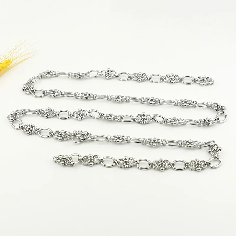 New Hip Hop 316L stainless steel DIY Chain Necklace Bracelet for Men Women High Quality Strong Solid Keel Jewelry