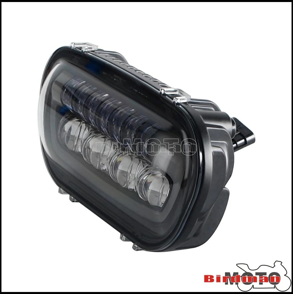 9.8 Inch Headlight LED Square Headlamp For Harley Softail 2018-2025 Fat Bob 114 FXFB FXFBS Front High Low Beam DRL Running Light
