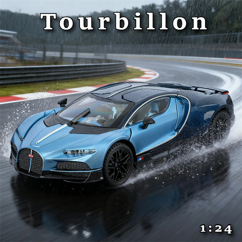 

1:24 Bugatti﻿ Tourbillon Supercar Simulation Diecast Car Metal Alloy Model Car Decoration Display Collection Gifts