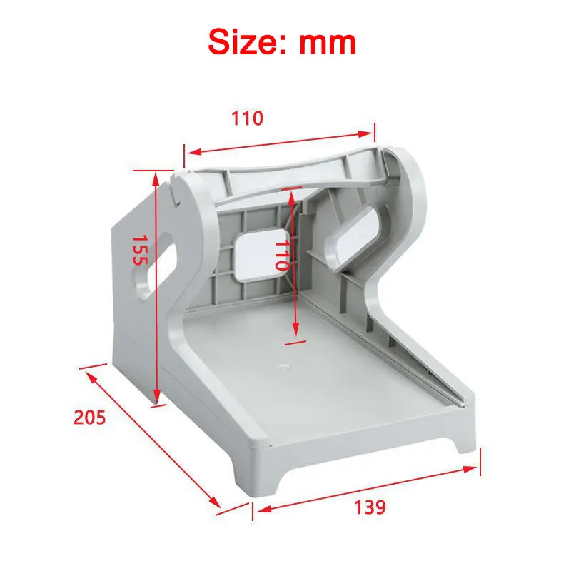  Plastic Label Holder for Rolls and Folded Labels Work with Desktop Label Printer Shipping Label Printer Black White Available