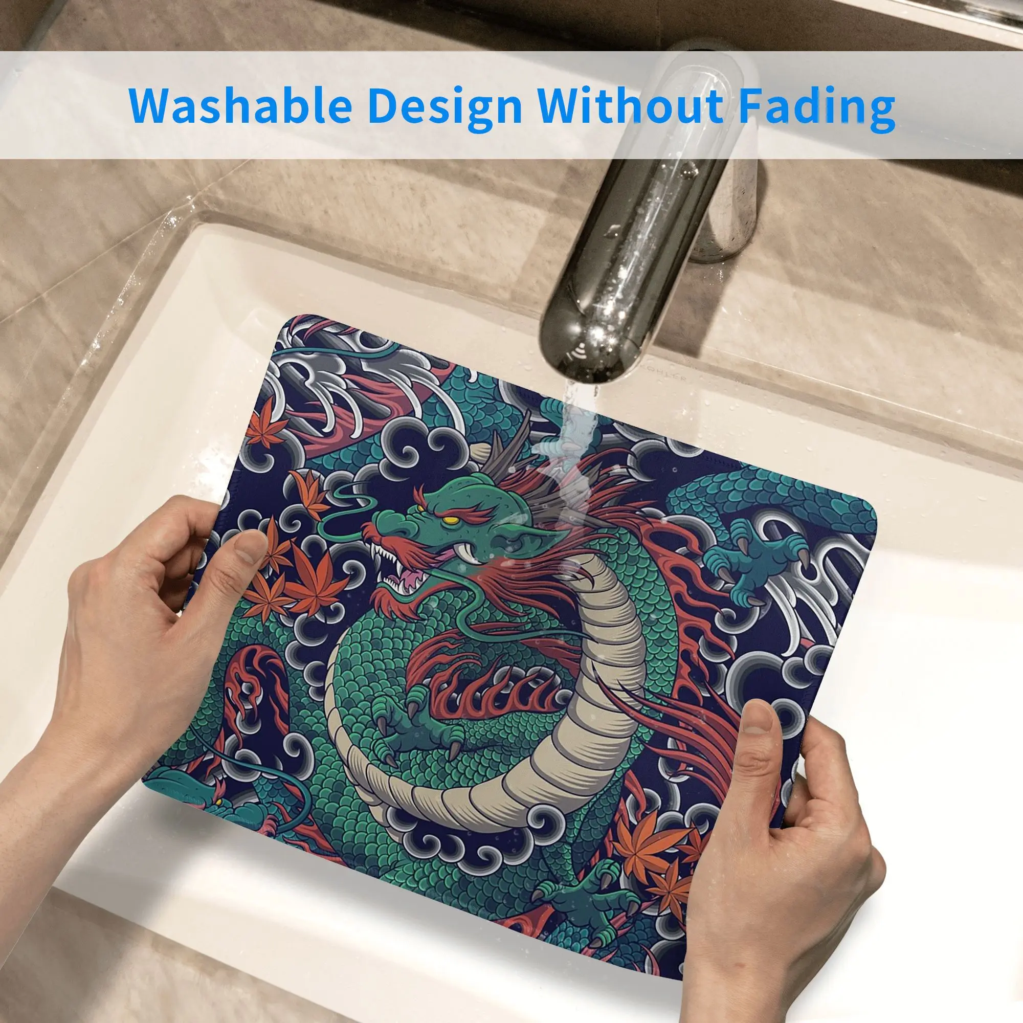 Коврик для мыши с рисунком мифического дракона, компьютерная клавиатура, коврик для мыши, геймерский коврик для ноутбука, офисные аксессуары, настольные коврики